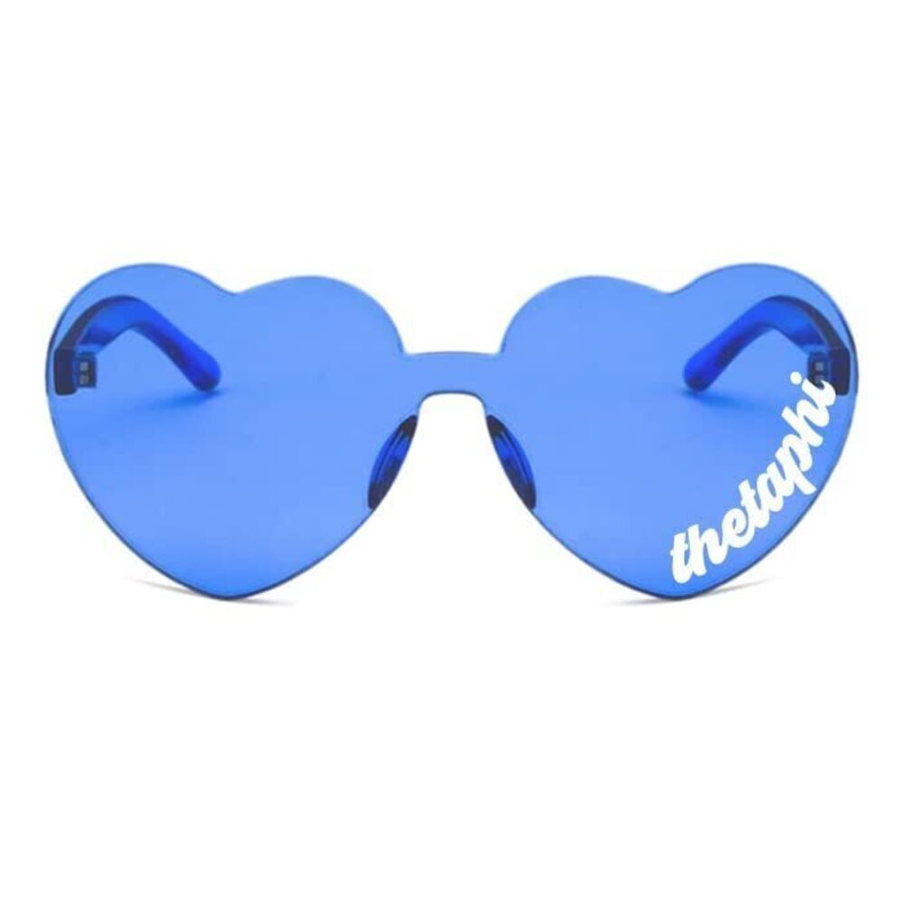 6809 Theta Phi Alpha Sunglasses — Heart Shaped Sunglasses printed with TPA